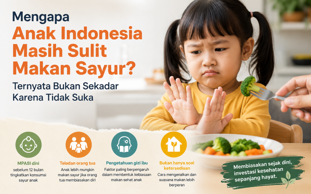 Mengapa Anak Indonesia Masih Sulit Makan Sayur? Ternyata Bukan Sekadar Karena Tidak Suka